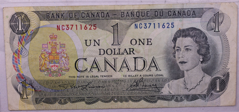 1973 $1 Bank of Canada., Circulated.,  Store