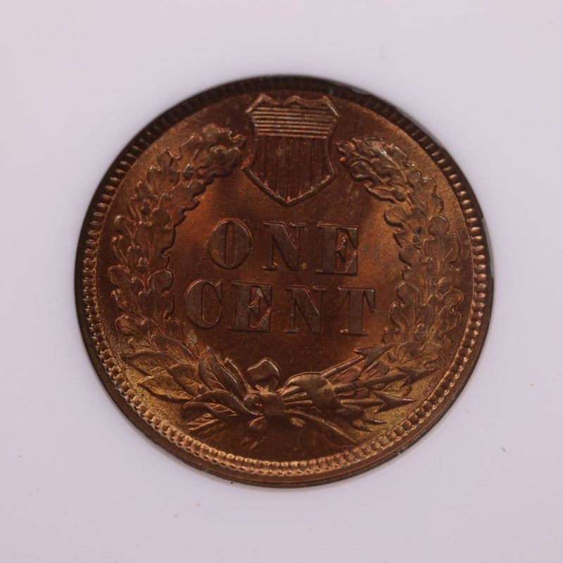 1892 Indian Head Cents., ANACS MS65., Red/Brown., Store