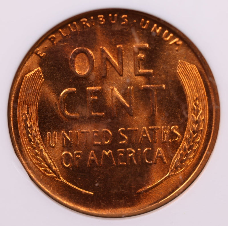 1958-D/D Lincoln Wheat Cents., ANACS MS65 Red. R.P.M.M., Store