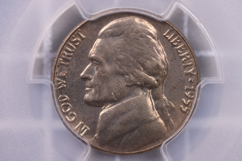 1955 Jefferson Nickel., PCGS MS-65., Store