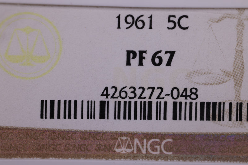 1961 Jefferson Nickel., NGC PF-67., Store