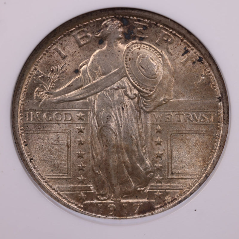 1917 Standing Liberty Quarter., Type-1., ANACS MS64., F.H., Store