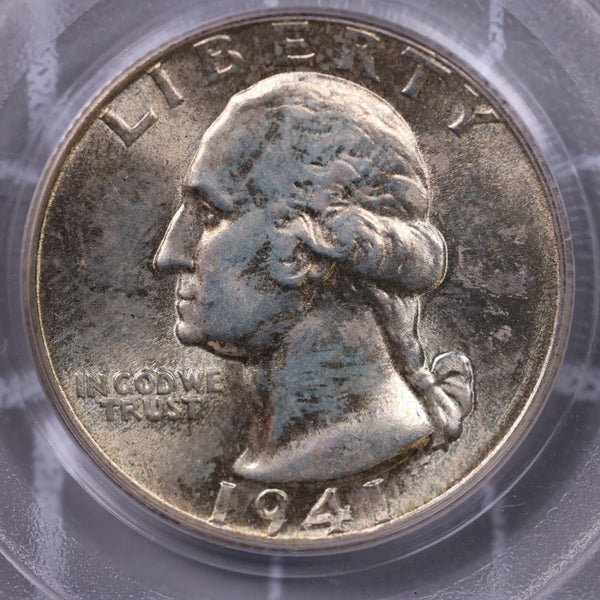 1941-D Washington Silver Quarter., PCGS MS-65., Store #0884