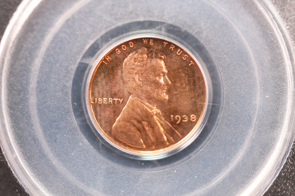 1938 Lincoln Wheat Cents., PCGS Graded PR-64. Store #30028