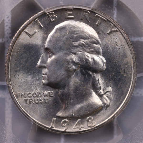 1948-S Washington Silver Quarter., PCGS MS-65., Store #0888