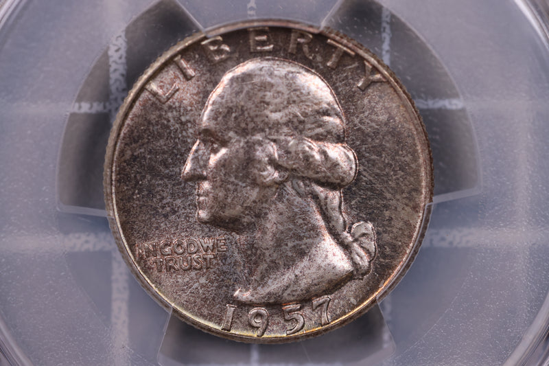 1957 Washington Silver Quarter., PCGS MS-66., Store