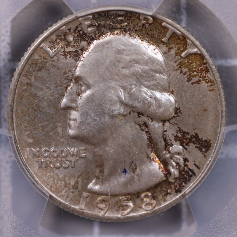 1958-D Washington Silver Quarter., PCGS MS-66., Store