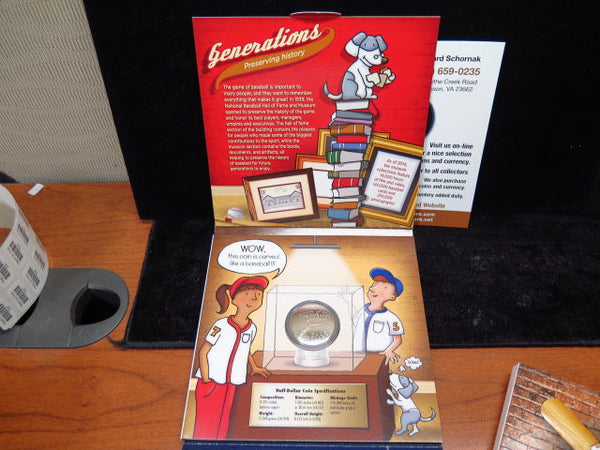 2014-S National Baseball Hall of Fame Young Collectors Set. Original Government Package. Store # 12539