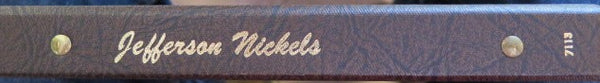 Dansco Album #7113, Jefferson Nickels, Store Sale #5002