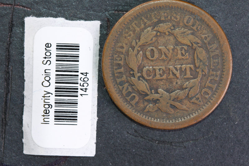 1855 Large Cent, Affordable Circulated Coin, Store Sale