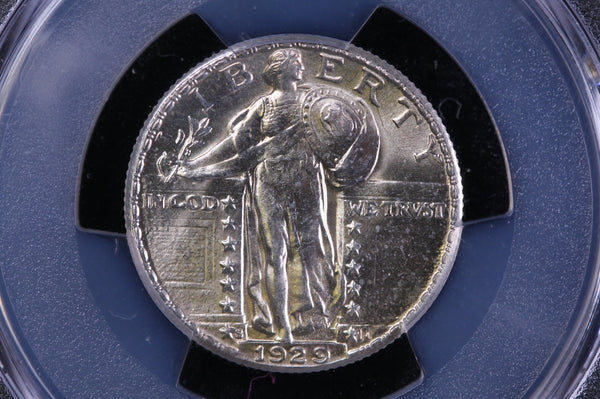 1929-S Standing Liberty Quarter, PCGS MS-63 Full Head, Blast White Strike. #23042507