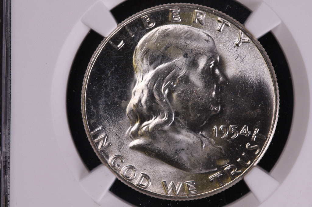 1954 Franklin Silver Half Dollar Affordable Graded NGC MS64 Coin St