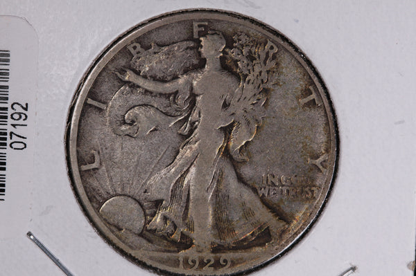 1929-S Walking Liberty Half Dollar.  Circulated Condition. Store #07192