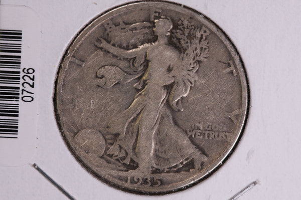 1935-D Walking Liberty Half Dollar.  Circulated Condition. Store #07226