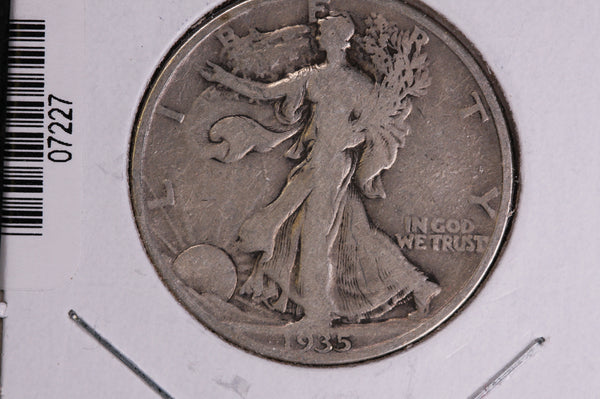 1935-D Walking Liberty Half Dollar.  Circulated Condition. Store #07227