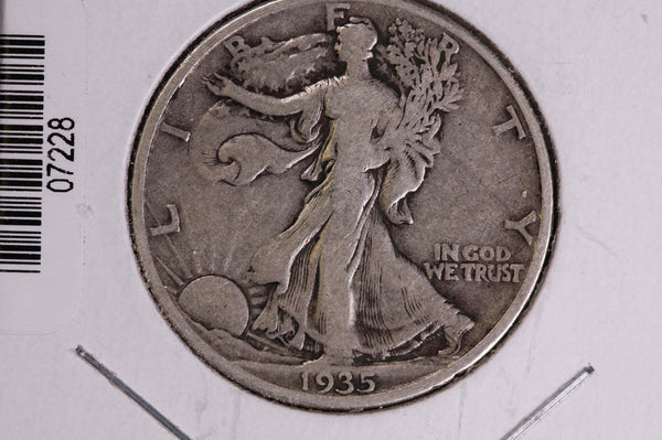 1935-D Walking Liberty Half Dollar.  Circulated Condition. Store #07228