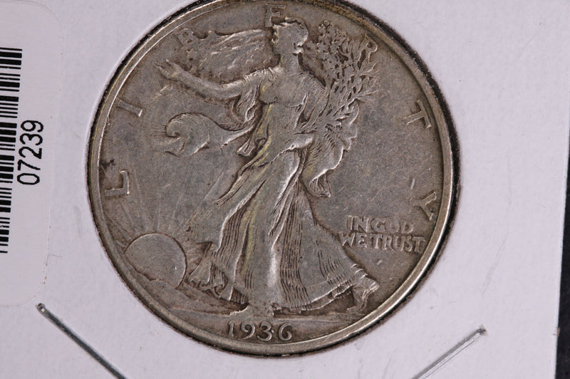 1936 Walking Liberty Half Dollar.  Circulated Condition. Store