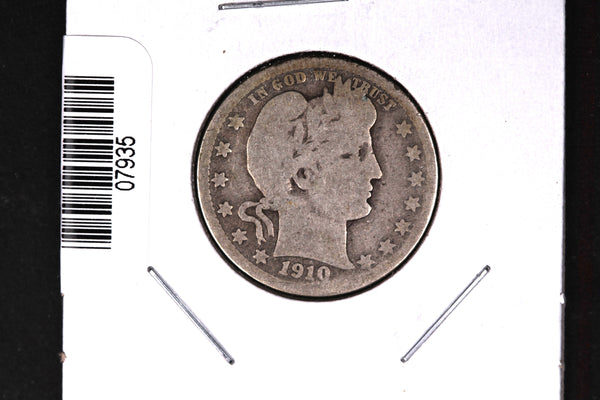 1910-D Barber Quarter.  Affordable Collectible Coin.  Store # 07935