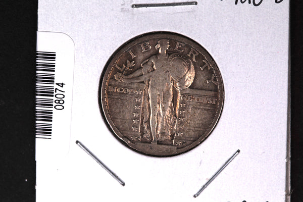 1920-D Standing Liberty Quarter. Collectible Coin. Store # 08074