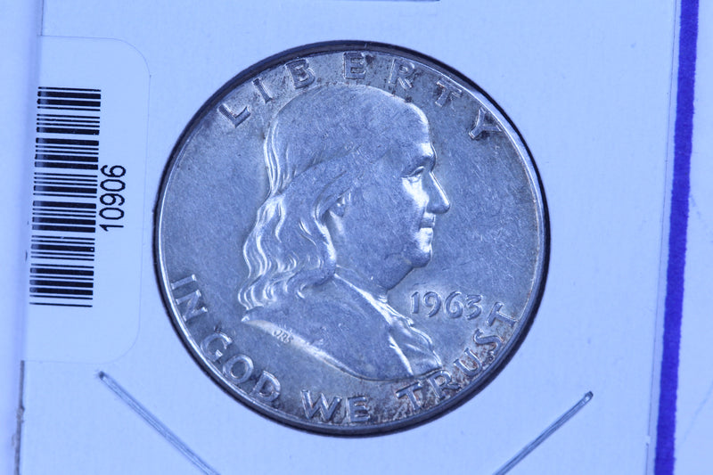 1963 Franklin Half Dollar, Affordable Circulated Coin. Store Sale