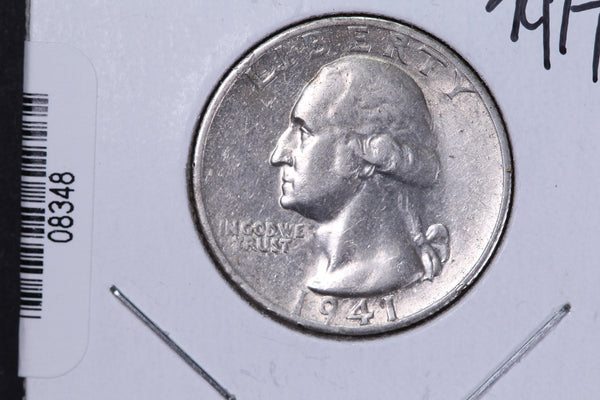 1941-S Washington Quarter. Affordable Circulated Collectable Coin. Store # 08348