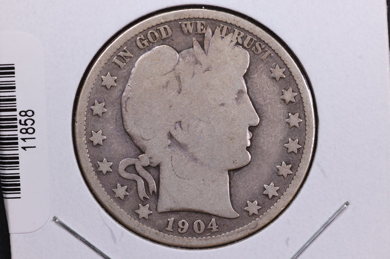 1904-O Barber Half Dollar. Affordable Collectible Coin. Store