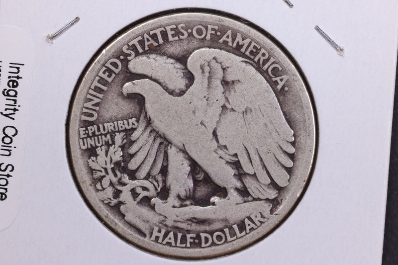 1916 Walking Liberty Silver Half Dollar Nice G+ Free Shipping With 5 Items  A2