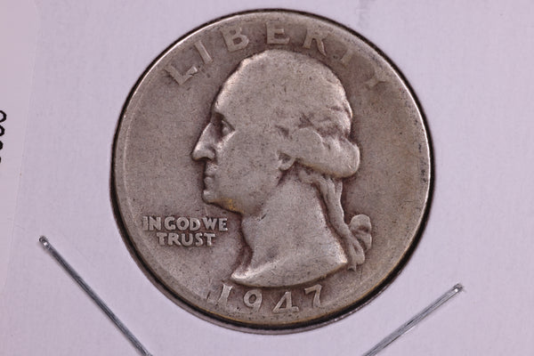 1947-D Washington Quarter. Affordable Circulated Collectable Coin. Store # 08553