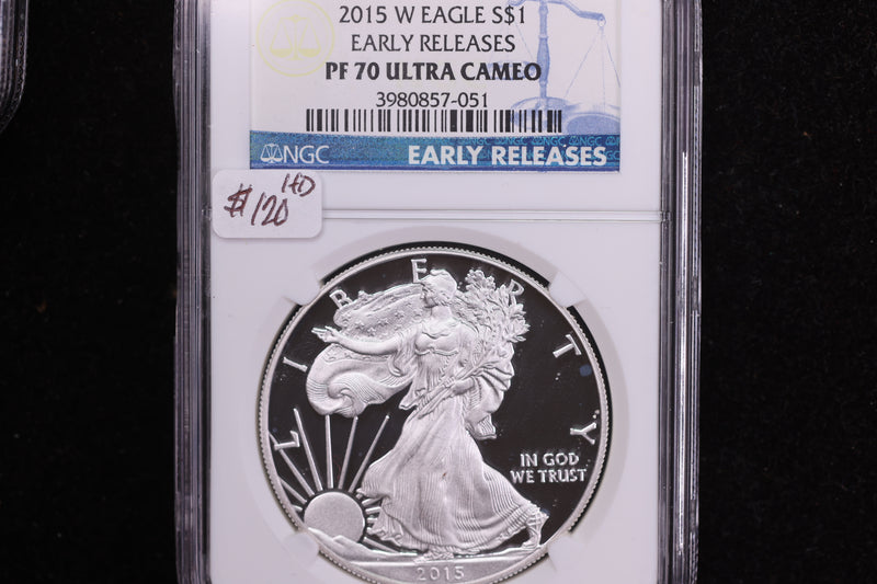 2015-W American Silver Eagle, Early Releases, NGC PF70 Ultra Cameo, Store