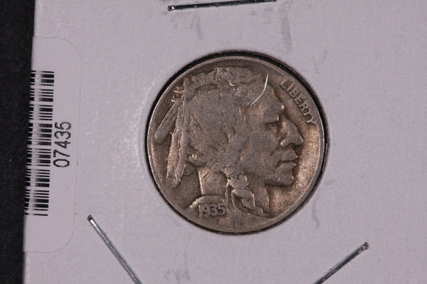 1935-D Buffalo Nickel, Average Circulated Coin.  Store #07435