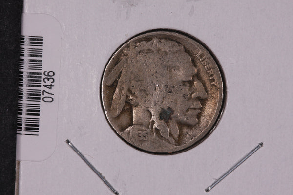 1935-D Buffalo Nickel, Average Circulated Coin.  Store #07436