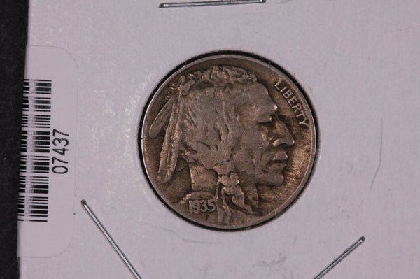 1935-D Buffalo Nickel, Average Circulated Coin.  Store #07437