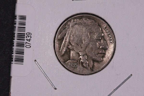 1935-D Buffalo Nickel, Average Circulated Coin.  Store #07439