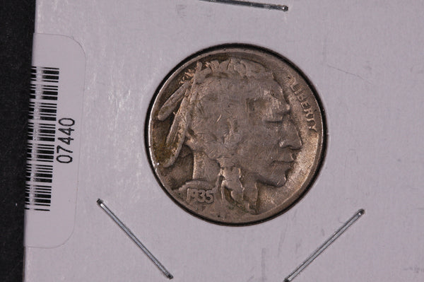 1935-S Buffalo Nickel, Average Circulated Coin.  Store #07440