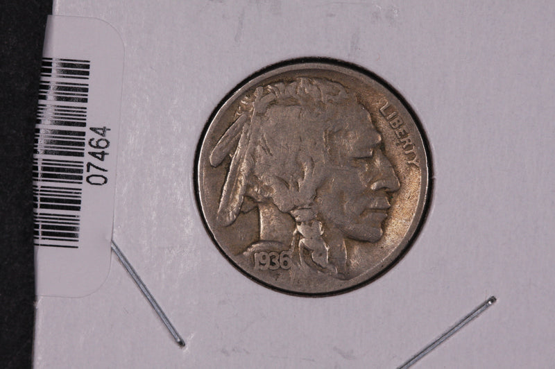 1936-S Buffalo Nickel, Average Circulated Coin.  Store