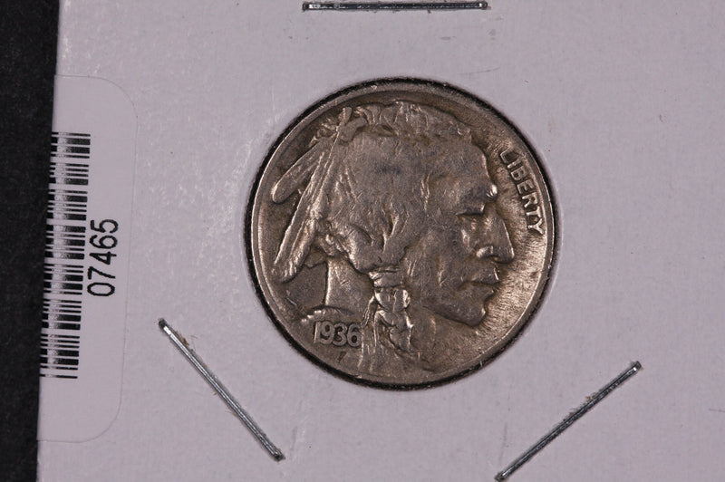 1936-S Buffalo Nickel, Average Circulated Coin.  Store