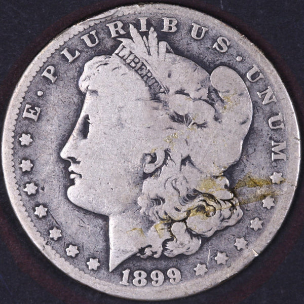 1899-O Morgan Silver Dollar, About Good Circulated Coin, Store #DR0389