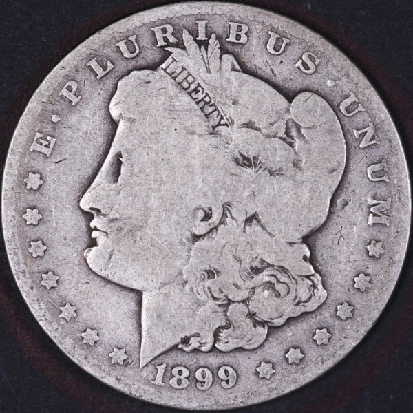 1899-O Morgan Silver Dollar, About Good Circulated Coin, Store #DR0388