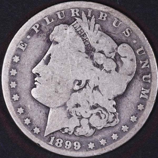 1899-O Morgan Silver Dollar, About Good Circulated Coin, Store #DR0390