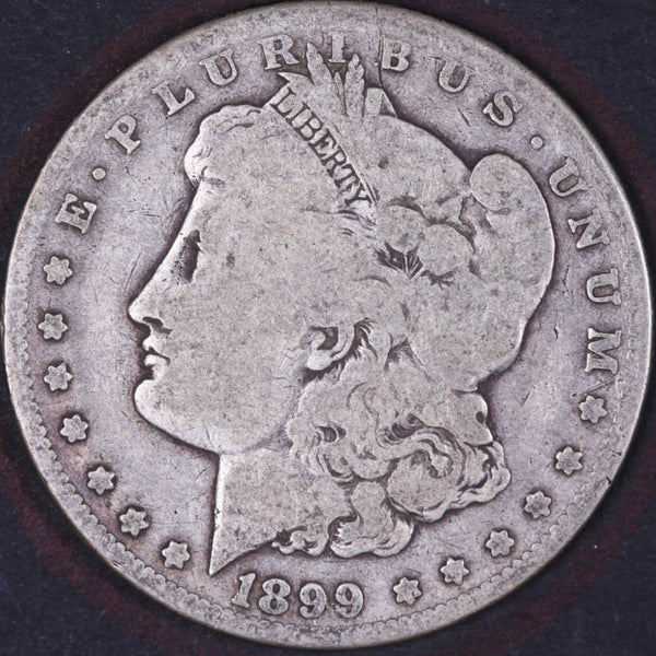 1899-O Morgan Silver Dollar, About Good Uncirculated Coin, Store #DR0391