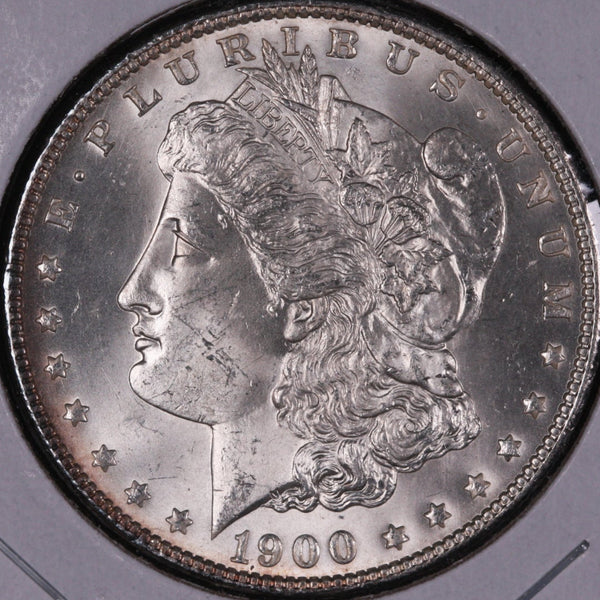 1900 Morgan Silver Dollar, Gem Mint State Uncirculated Coin, Store #DR0400