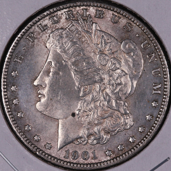 1901-O Morgan Silver Dollar, Extra Fine Circulated Coin, Store #DR0409