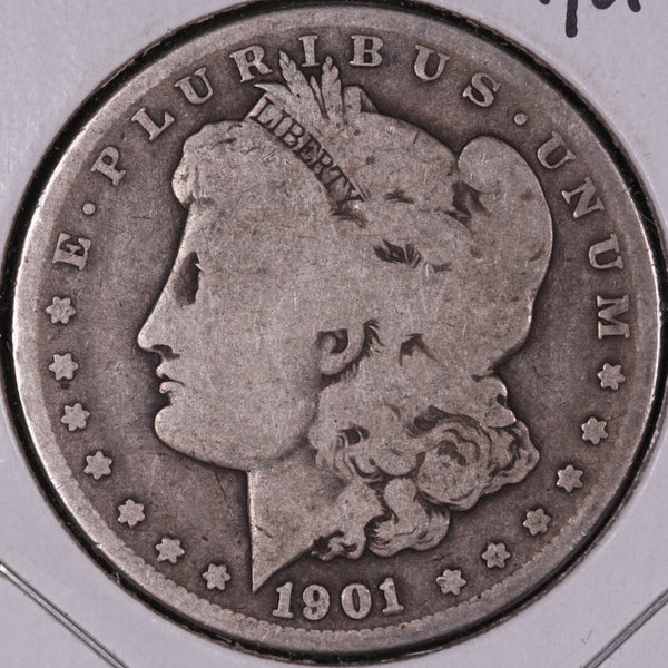 1901-O Morgan Silver Dollar, About Good Circulated Coin, Store #DR0408