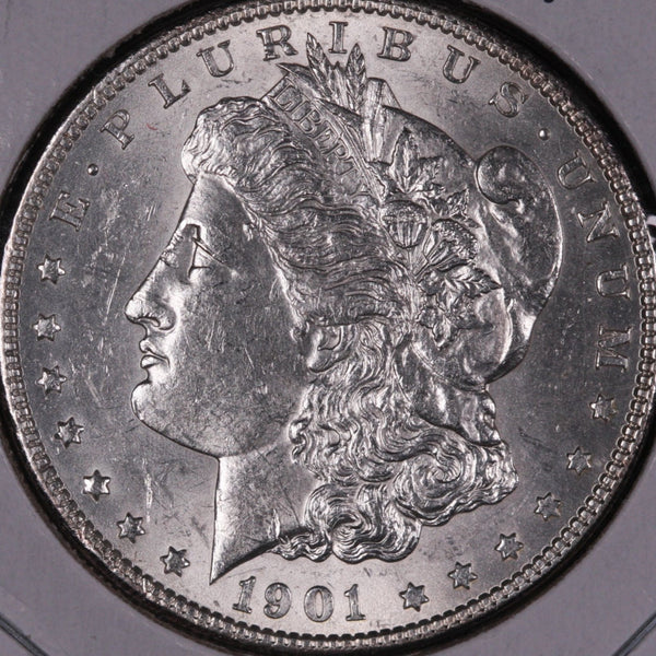 1901-O Morgan Silver Dollar, Gem Mint State Uncirculated Coin, Store #DR0407