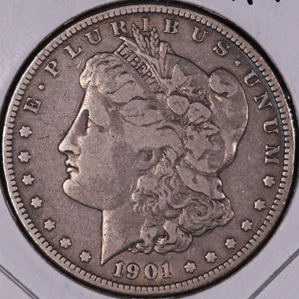 1901-O Morgan Silver Dollar, Fine+ Circulated Coin, Store #DR0411