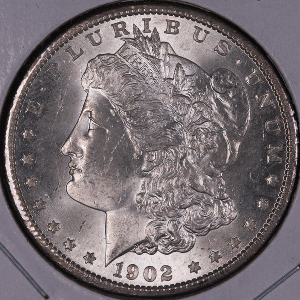 1902-O Morgan Silver Dollar, About Uncirculated Coin, Store #DR0108