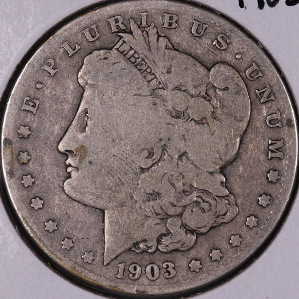 1903-S Morgan Silver Dollar, About Good Circulated Coin, Store #DR0423