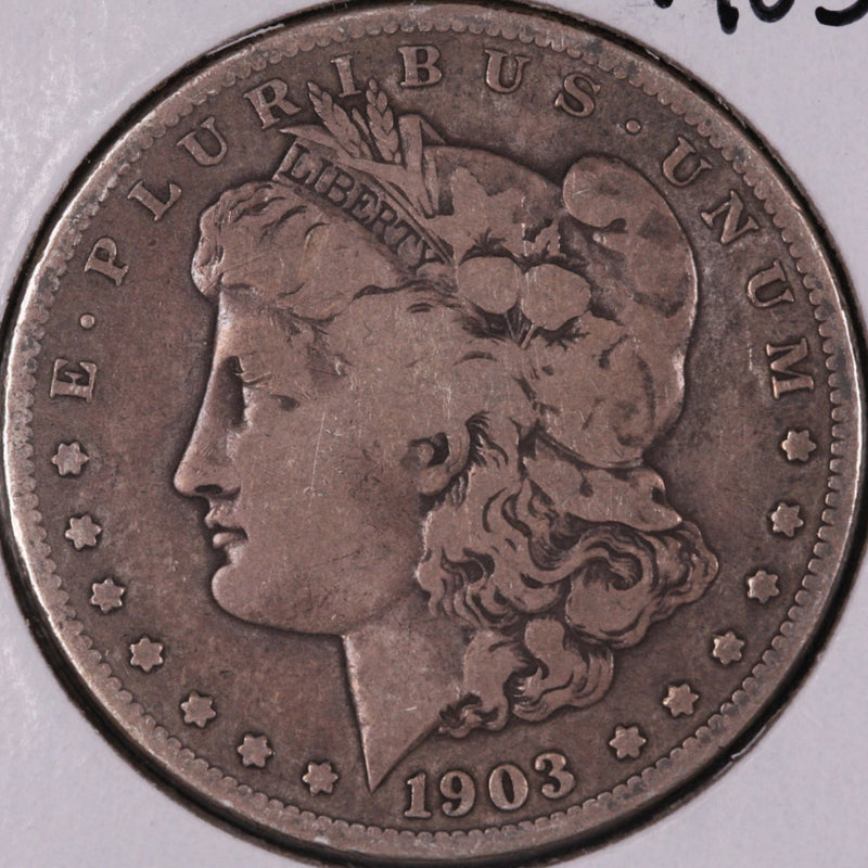 1903-S Morgan Silver Dollar, Fine+ Circulated Coin, Store