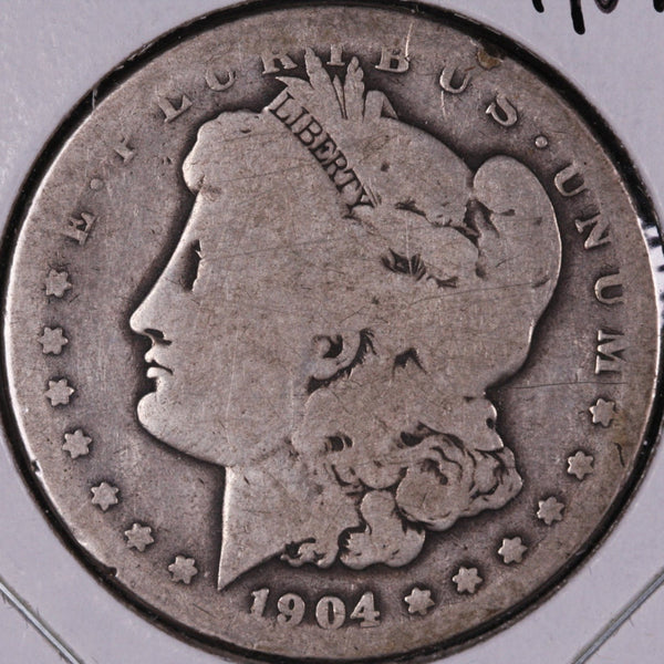 1904-S Morgan Silver Dollar, Fair Circulated Coin, Store #DR0438