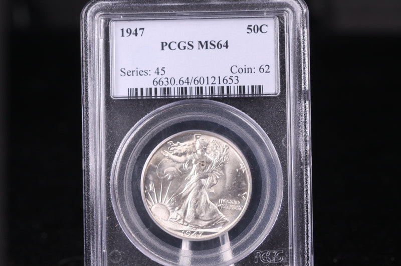 1947 Walking Liberty Half Dollar, Blast White. PCGS MS65.